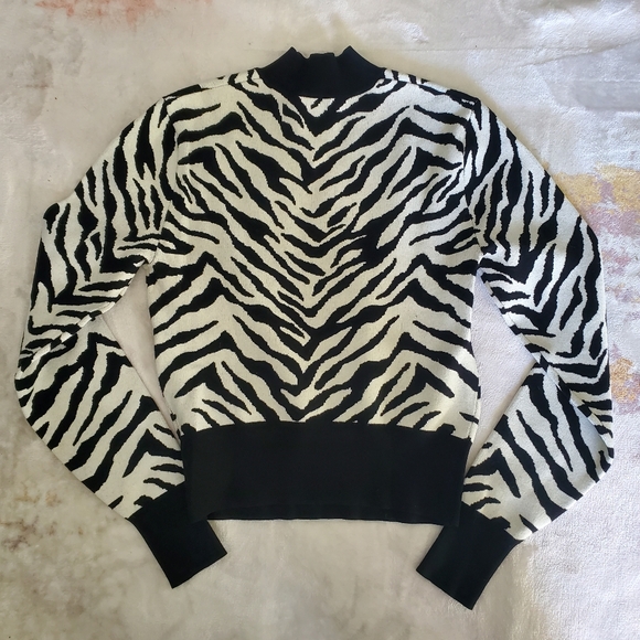A.L.C. Black and White Zebra Sweater - Picture 5 of 7